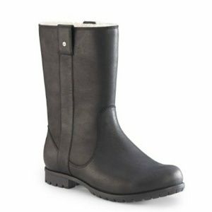 Black leather UGG boots size 7